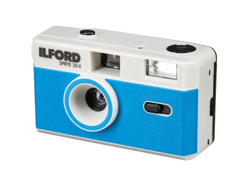 Ilford Sprite 35-II analóg fényképezőgép (ezüst-kék)-1