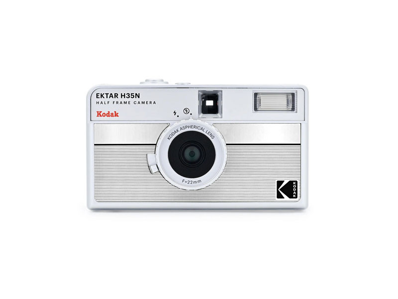 Kodak Half Frame Film Camera Ektar H35N csíkos ezüst-0