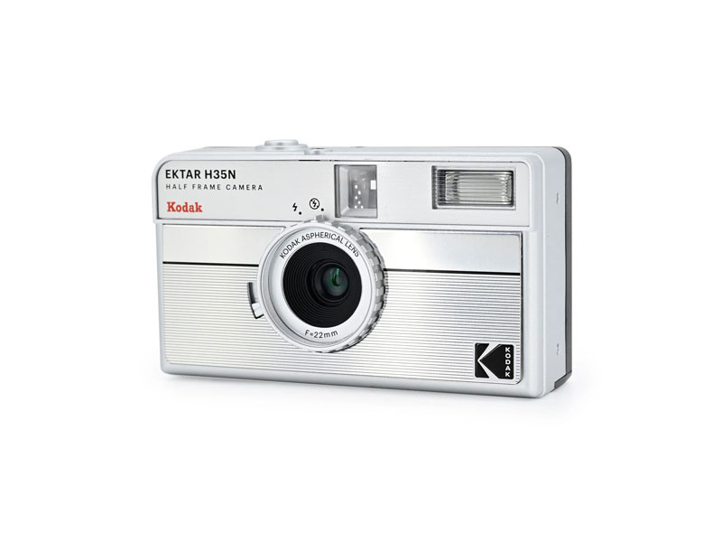 Kodak Half Frame Film Camera Ektar H35N csíkos ezüst-1