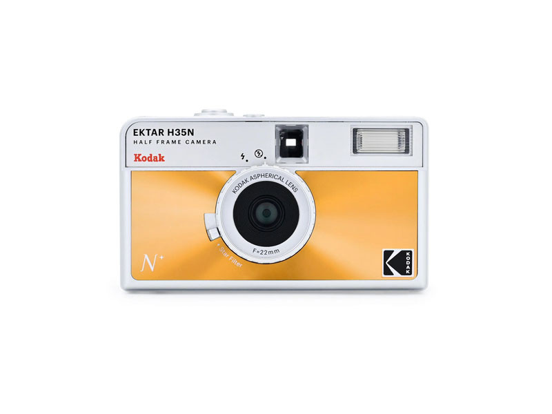 Kodak Half Frame Film Camera Ektar H35N narancs-0
