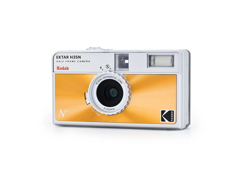 Kodak Half Frame Film Camera Ektar H35N narancs-1