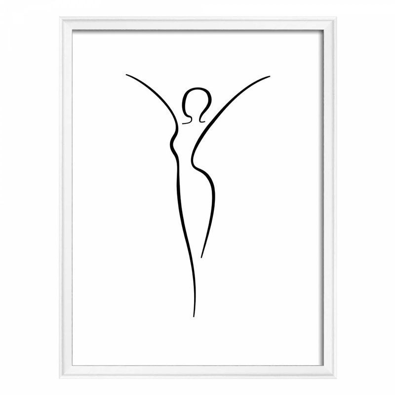 Walther Silhouette 30x40 Fa képkeret fehér-0
