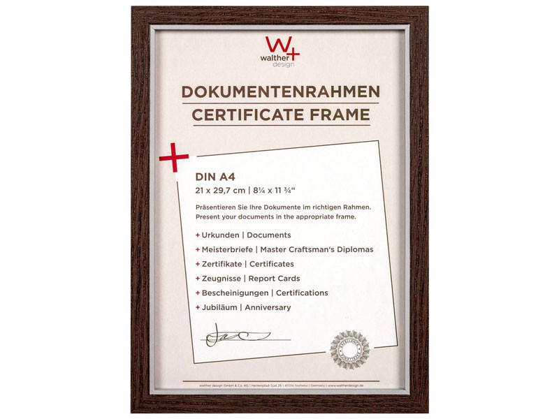 Walther Hygge 21x29,7 Fa képkeret - dió-0