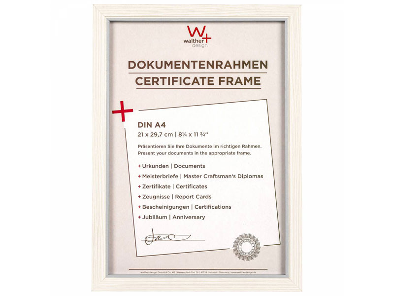 Walther Hygge 21x29,7 Fa képkeret - fehér-0