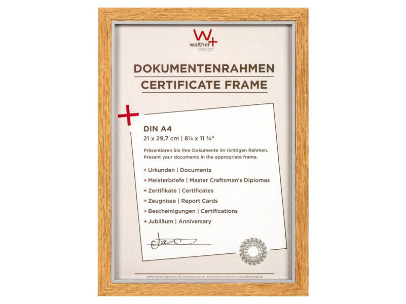 Walther Hygge 21x29,7 Fa képkeret - tölgy-0