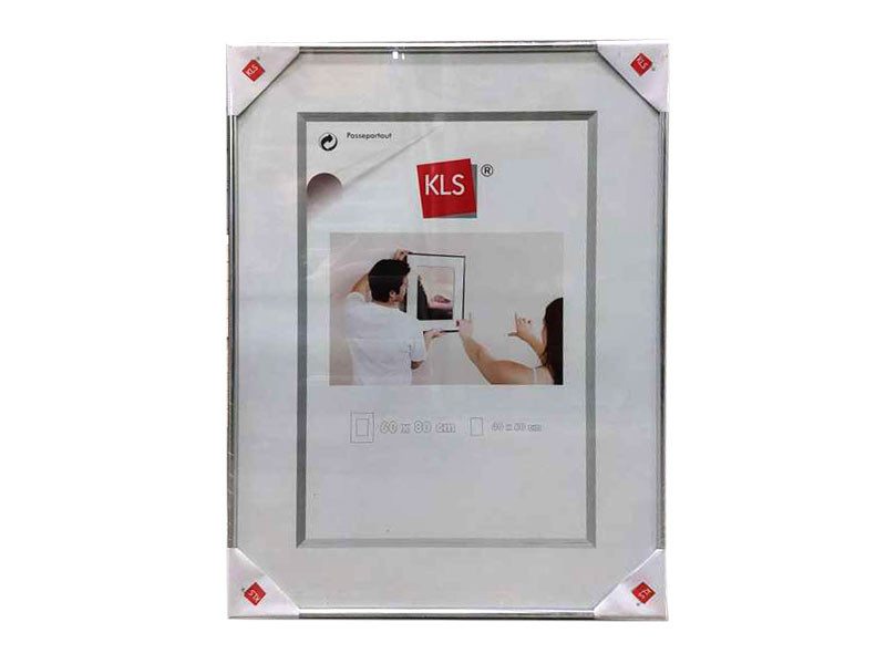KLS Serie műanyag keret 60x80 ezüst-0
