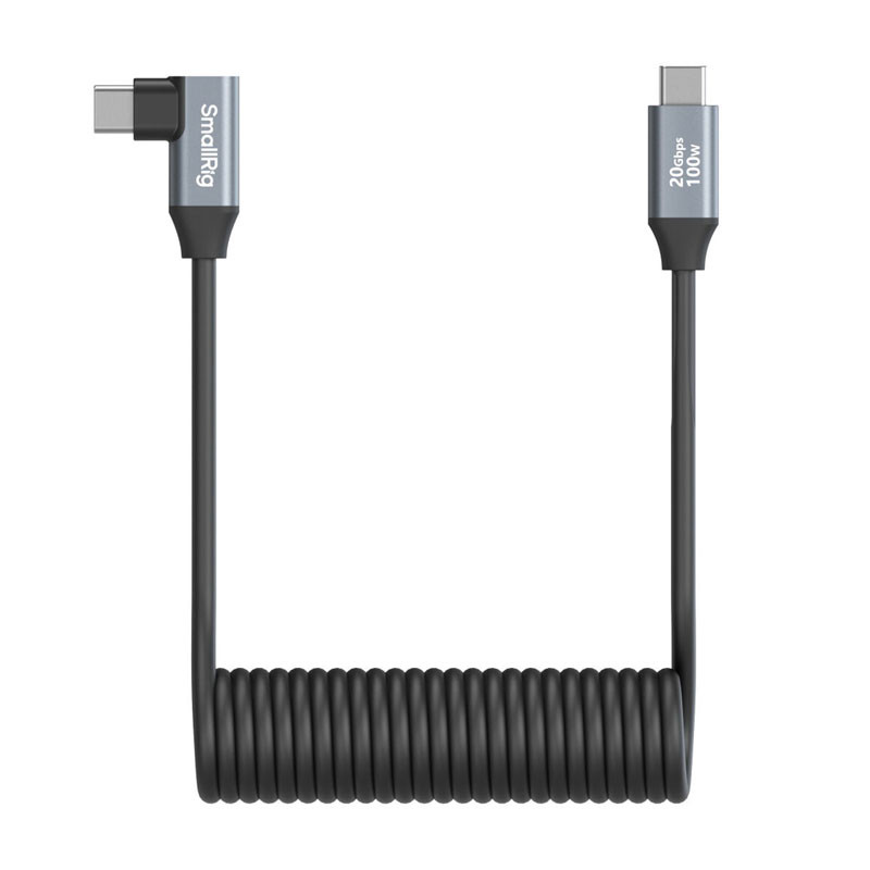 Smallrig 4793 USB-C Angeled To USB-C Angeled Coiled Data Cable-1