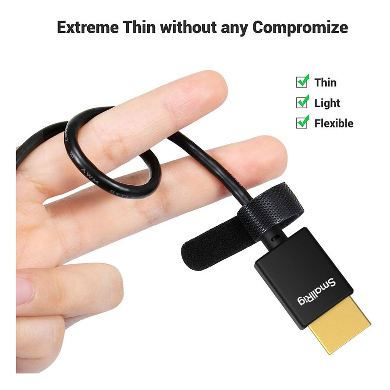 Smallrig 4795 Ultra-Slim 4K HDMI Data Cable D to A 100cm-3