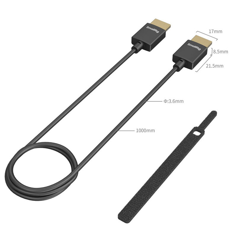 Smallrig 4794 Ultra-Slim 4K HDMI Data Cable A to A 100cm-3