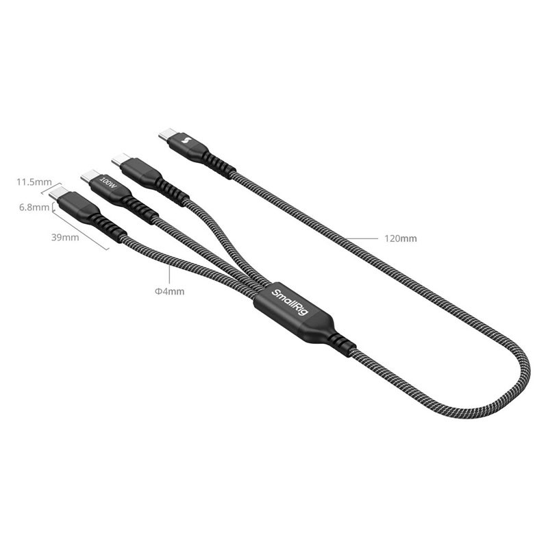 Smallrig 5079 USB-C Power Cable 3-in-1-2