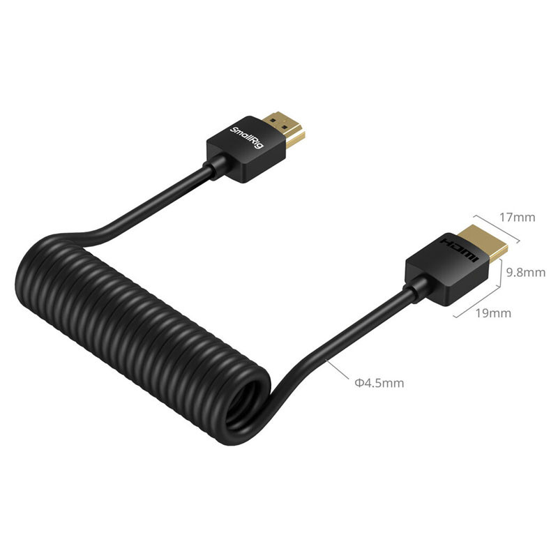 Smallrig 4963 Coiled HDMI DATA Cable A to A-2