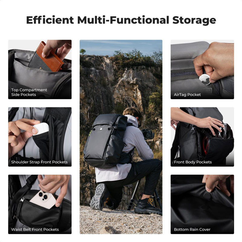 K&F Concept 30L Star Wander (fekete)-3