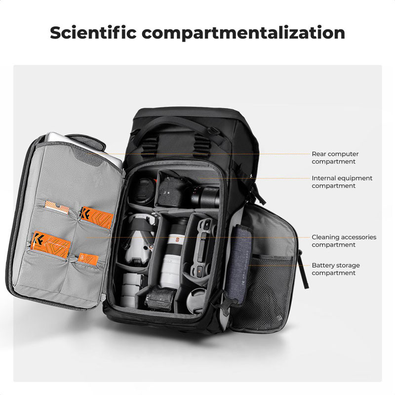 K&F Concept 30L Star Wander (fekete)-5