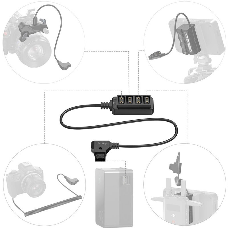 Smallrig 4831 D-Tap 1-to-4 Power Cable-3