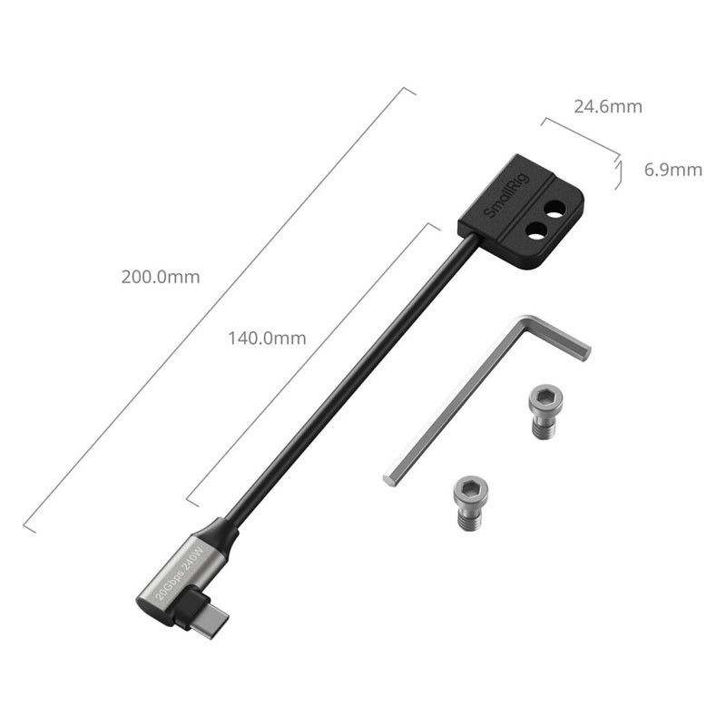 Smallrig 5595 USB-C Data Cable (Male to Female)-3