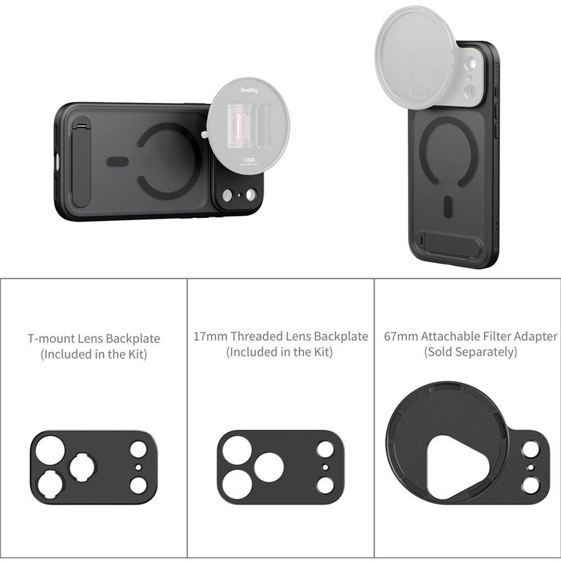 Smallrig 5549 Filmov Photography Phone Case for iPhone 17 Pro (black)-4