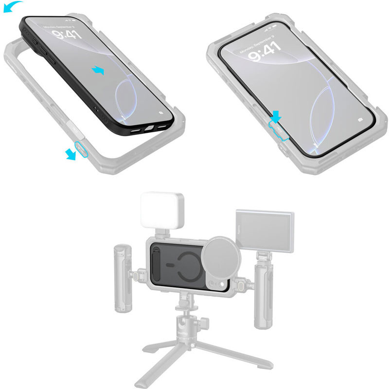 Smallrig 5549 Filmov Photography Phone Case for iPhone 17 Pro (black)-5