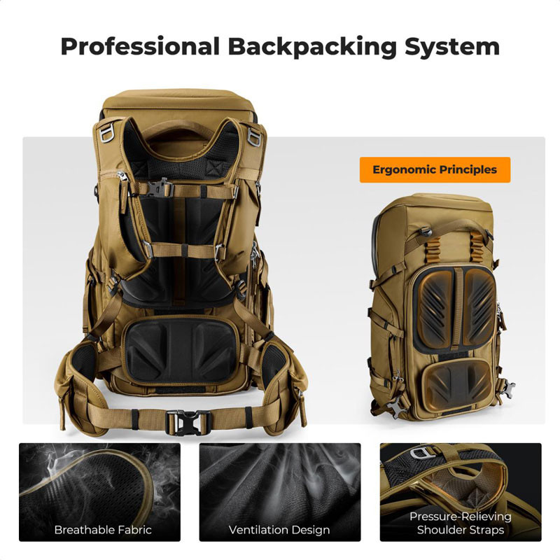 K&F Concept 40L Star Wander 05 hátizsák (pezsgő)-2