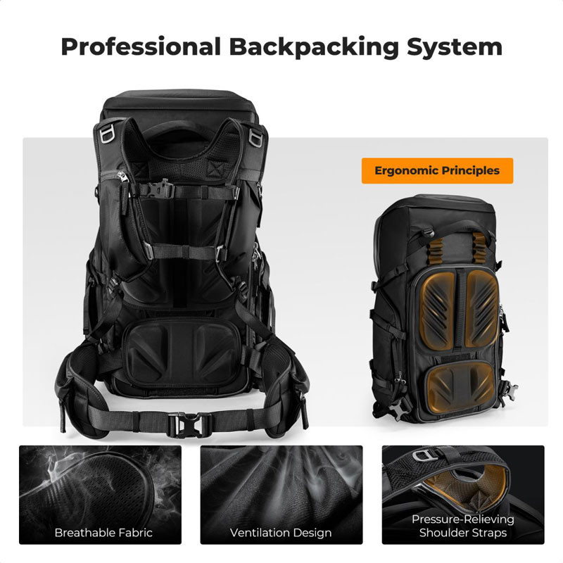 K&F Concept 40L Star Wander 05 hátizsák (fekete)-2