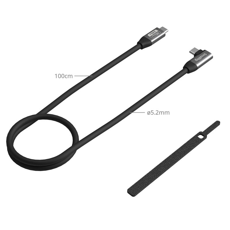 Smallrig 5732 nagy sebességű USB-C adatkábel 100 cm, 40 Gbps, 240 W és 8K támogatással-2