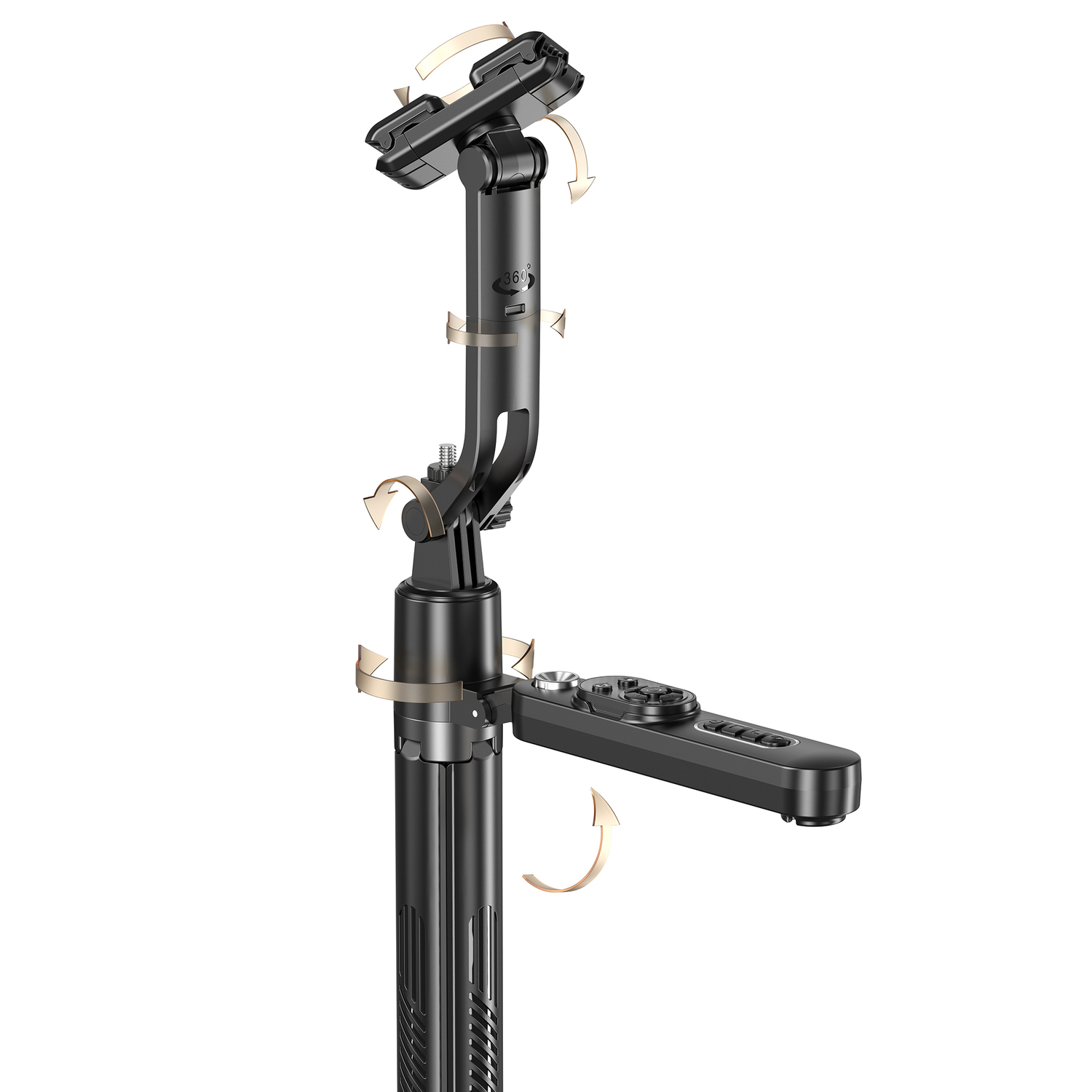 Blavec Selfie Bot Alumínium Move AI Q-01 Auto pop állvány + távirányító 1,80 méter (SSAQ01-APTRB180) fekete-2