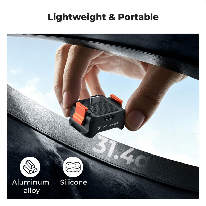 K&F Concept töltő adapter talp DJI Osmo Pocket 4 kamerához-1