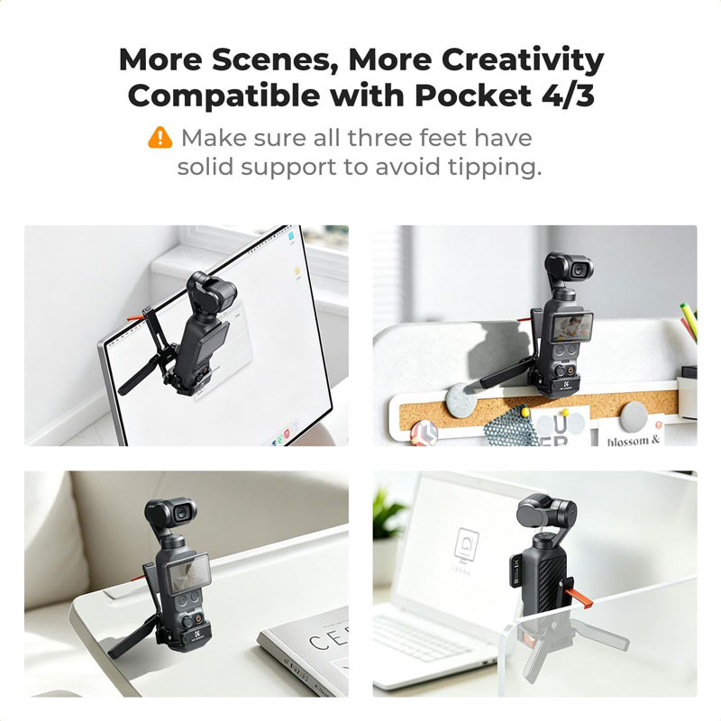 K&F Concept DJI Osmo Pocket 4 mágneses Mantis rögzítőkeret-1