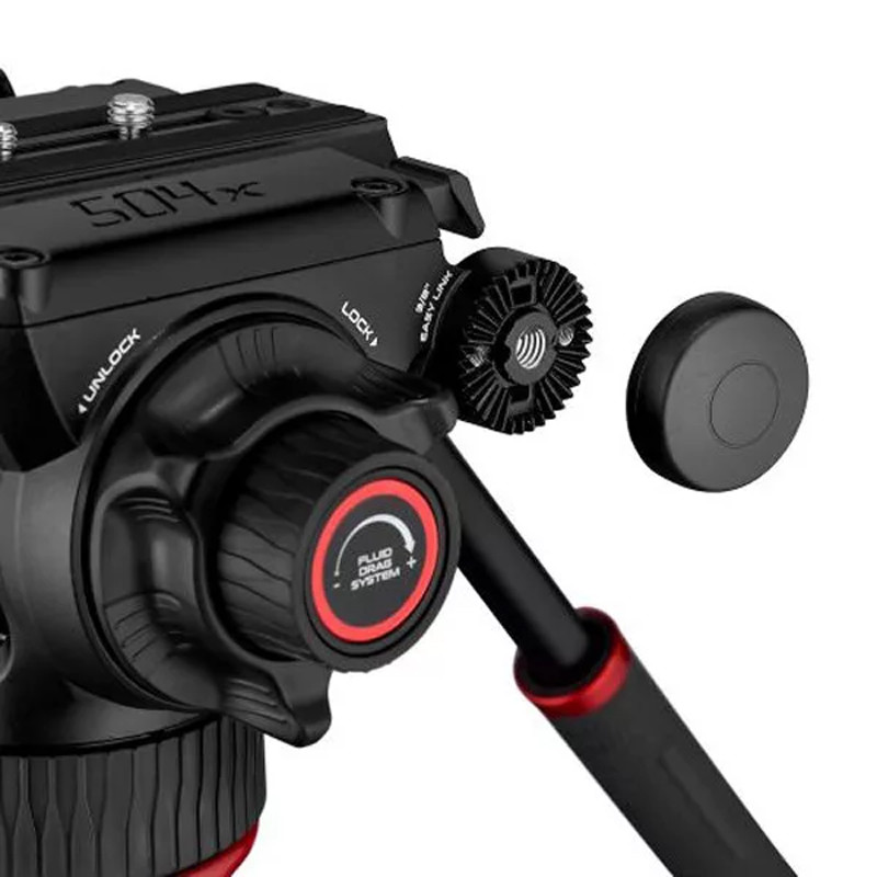 Manfrotto 504X Fluid videó fej lapos alappal OEM-3