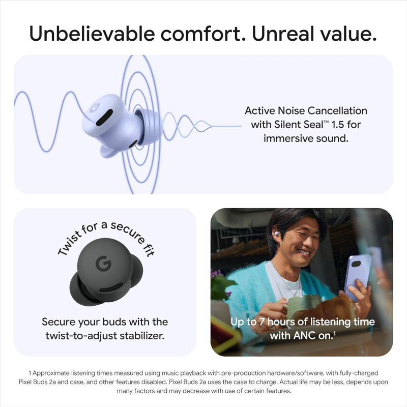 Google Pixel Buds 2a, Köd bluetooth fülhallgató-1