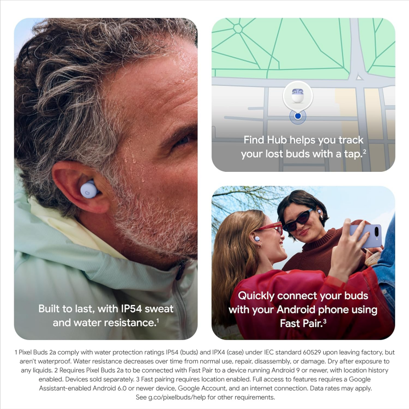 Google Pixel Buds 2a, Köd bluetooth fülhallgató-5