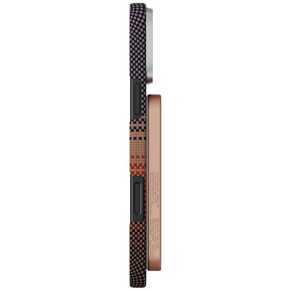 PITAKA Aramid Fiber Qi2 MagSafe Powerbank naplemente-1