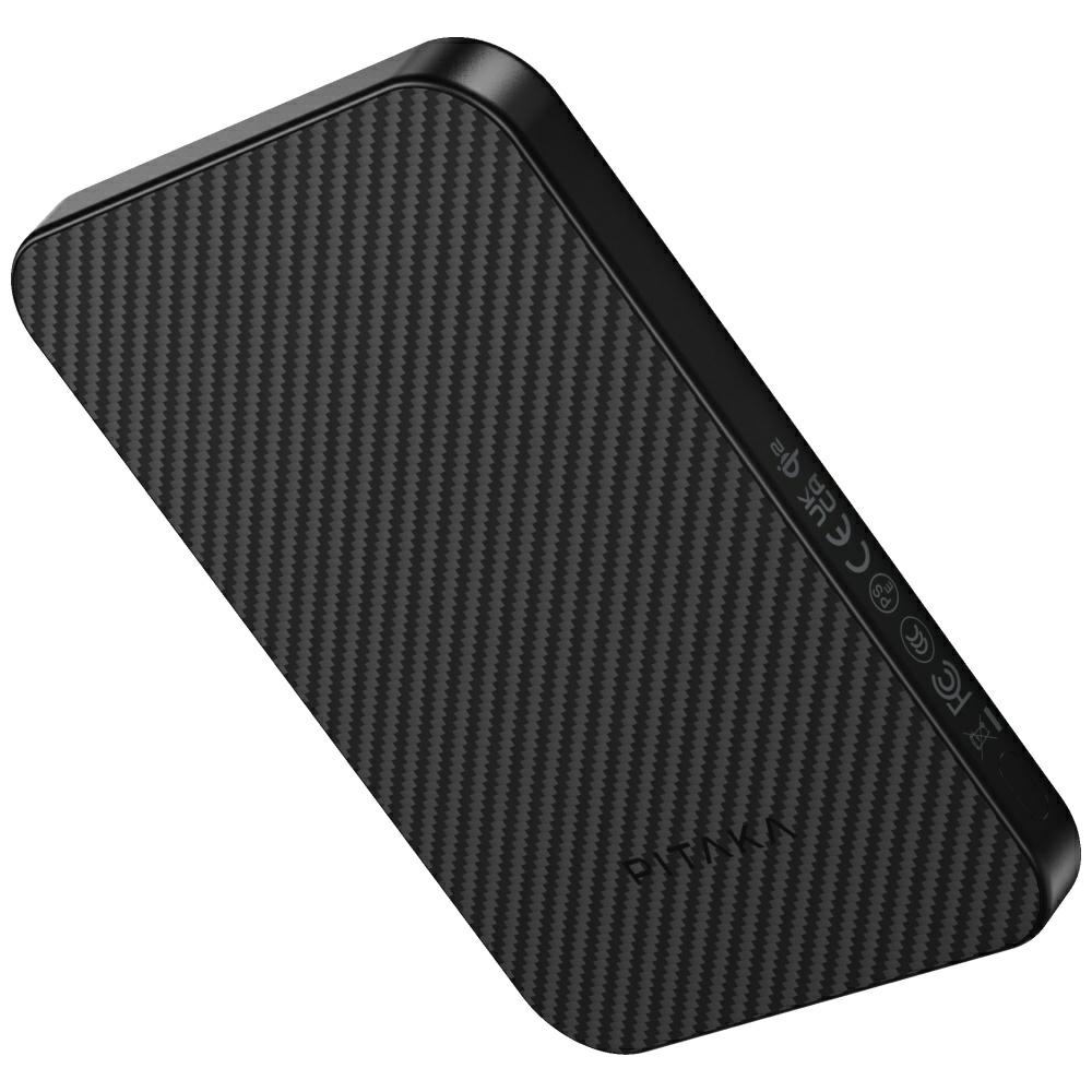 PITAKA Aramid Fiber Qi2 MagSafe powerbank fekete-szürke-0