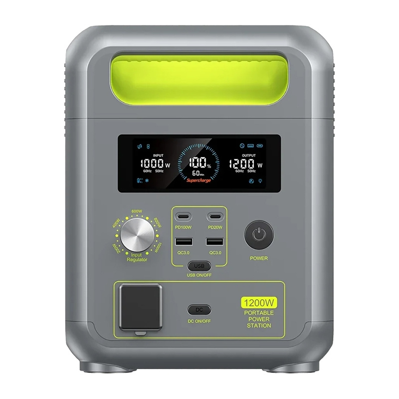 FOSSIBOT FBP1200 hordozható energiatároló állomás zöld-10