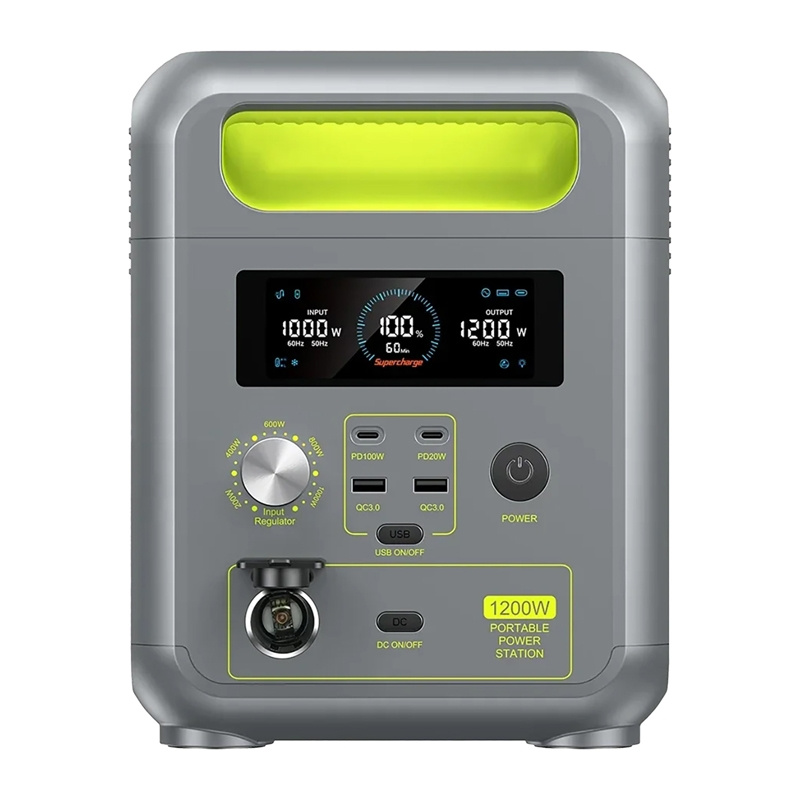 FOSSIBOT FBP1200 hordozható energiatároló állomás zöld-9