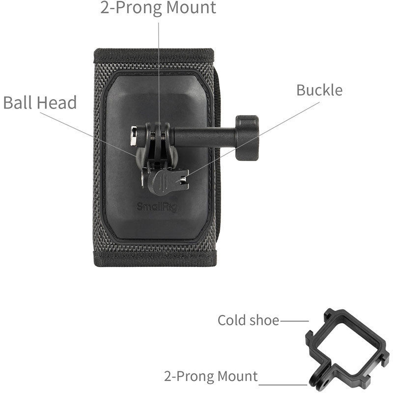 Smallrig 6051 hátizsákpánt rögzítő DJI Osmo Pocket 4 és Pocket 3 kamerához-2