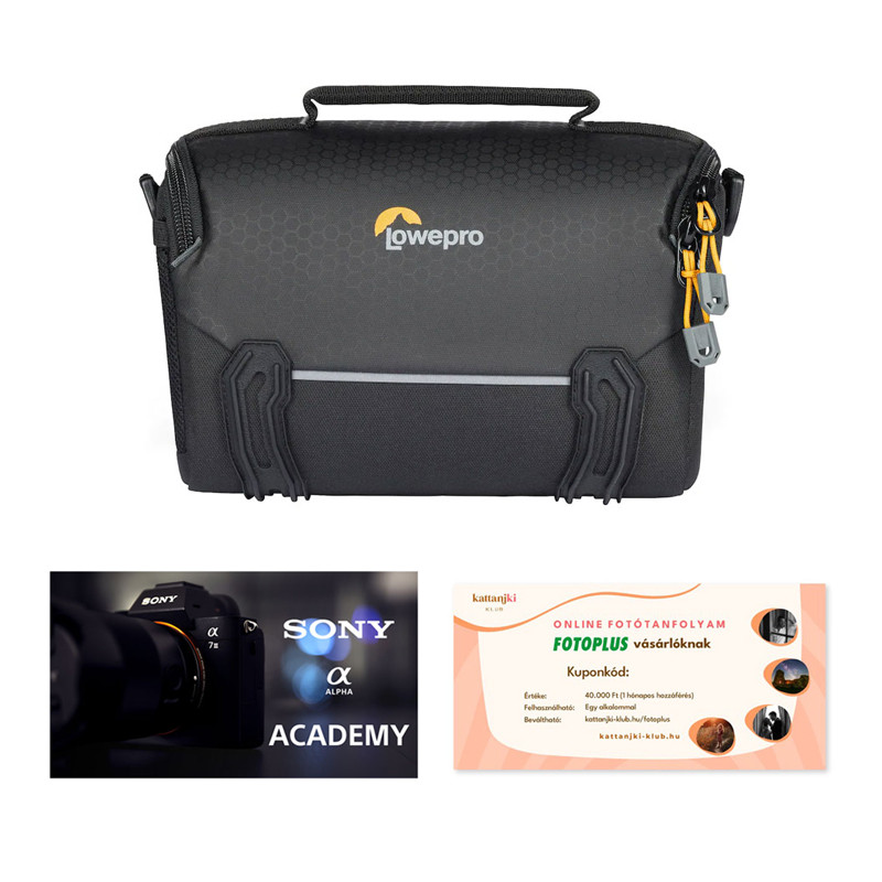 Lowepro Adventura Go SH 140 (fekete) + Kattanjki Kupon + Sony oktatás a fotoplusnál-0