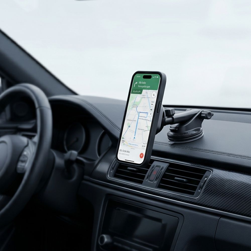 Tech-Protect V20 ArcticBoost mágneses MagSafe műszerfalra és szellőzőrácsra rögzíthető autós tartó vezeték nélküli töltővel 25W Qi2.2 fekete-2