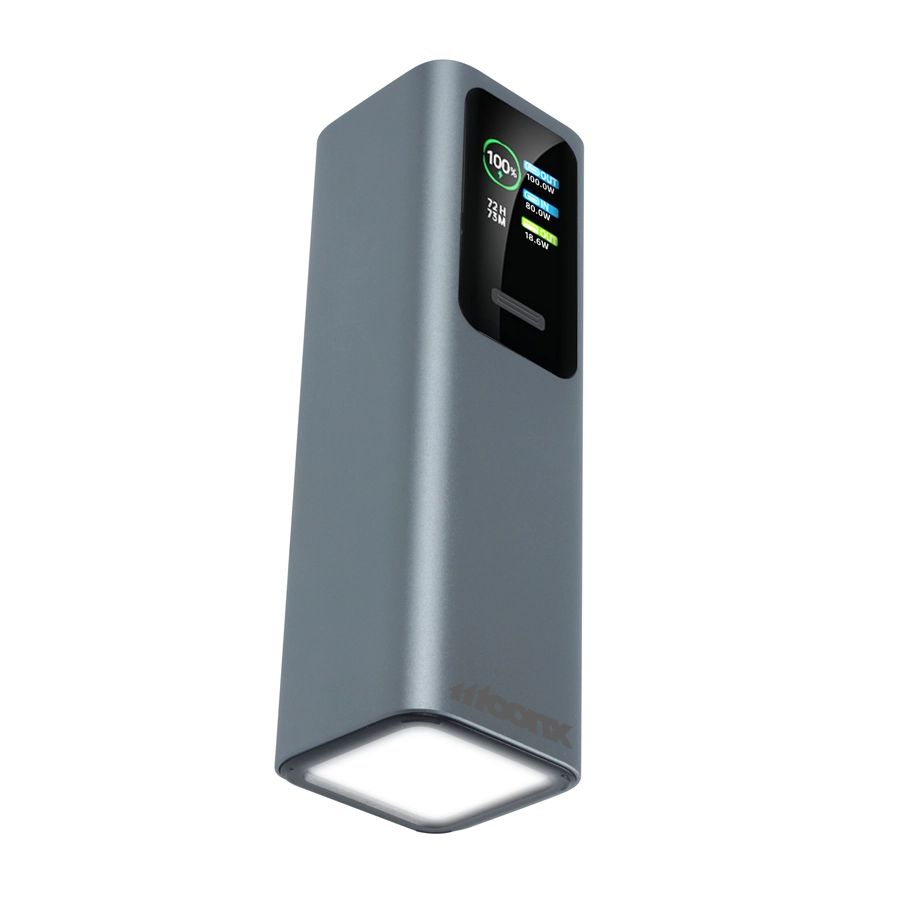 MOONX MP07 PD külső akkumulátor 165W 2xUSB-C + 1xUSB QC3.0 22.5W 30000mAh ezüst-4