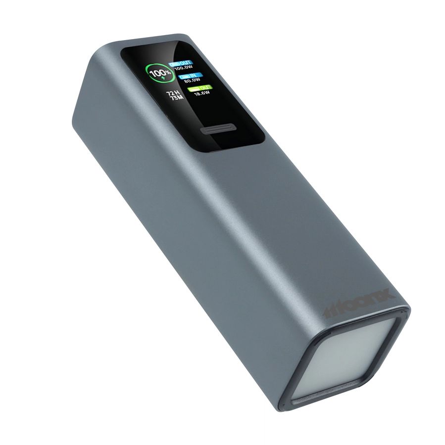 MOONX MP07 PD külső akkumulátor 165W 2xUSB-C + 1xUSB QC3.0 22.5W 30000mAh ezüst-3