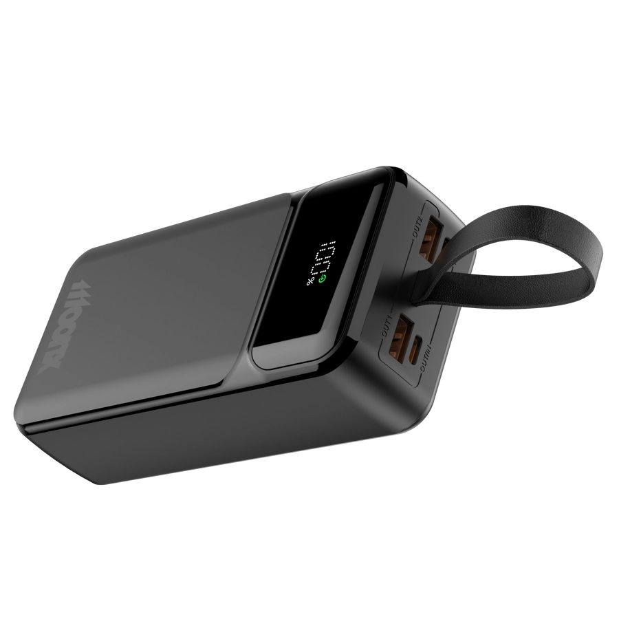 MOONX MP06 PD külső akkumulátor 65W 2xUSB-C + 2xUSB QC3.0 22.5W 30000mAh fekete-6
