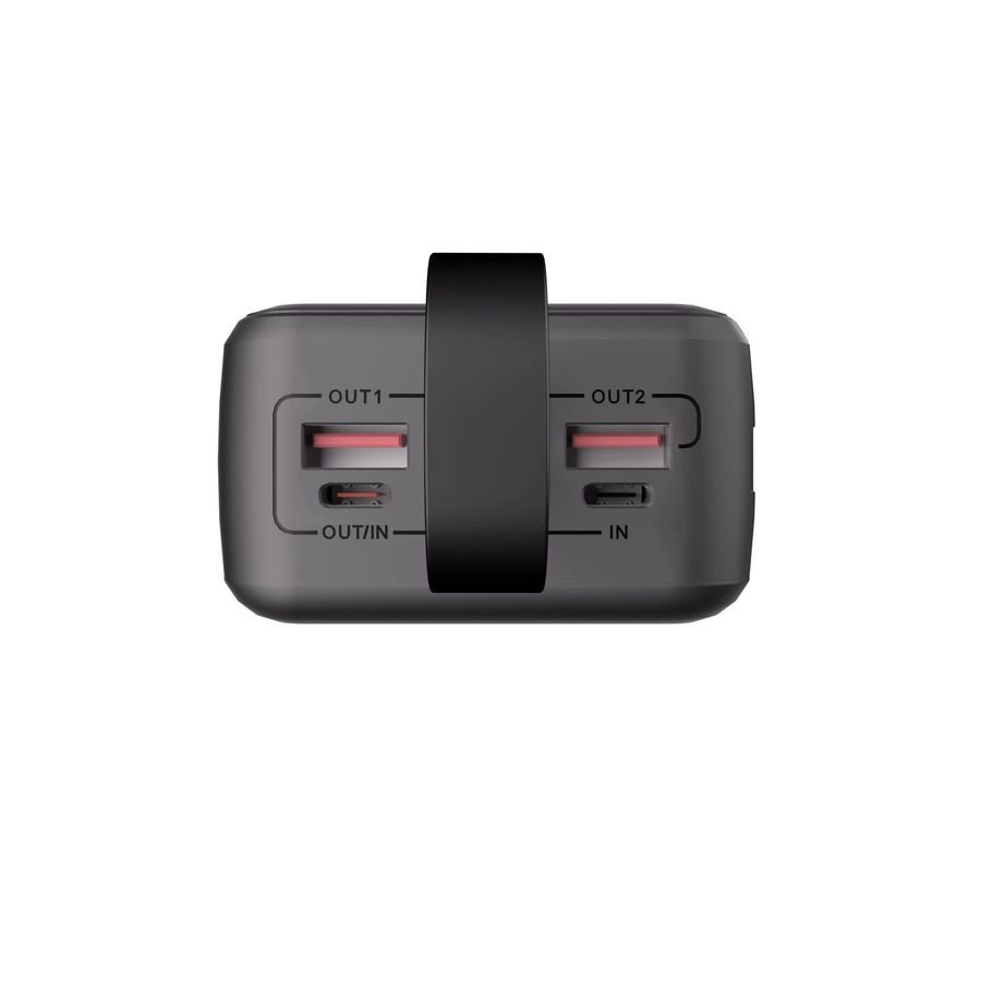 MOONX MP06 PD külső akkumulátor 65W 2xUSB-C + 2xUSB QC3.0 22.5W 30000mAh fekete-1