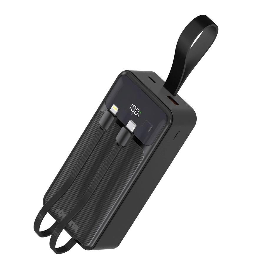 MOONX MP05 PD külső akkumulátor 20W 1xUSB-C + 1xUSB QC3.0 22.5W 30000mAh fekete-6