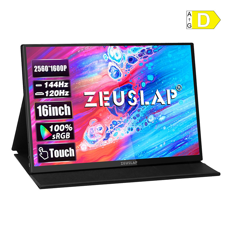 ZEUSLAP P16KT 16 hüvelykes hordozható monitor 144 Hz-0