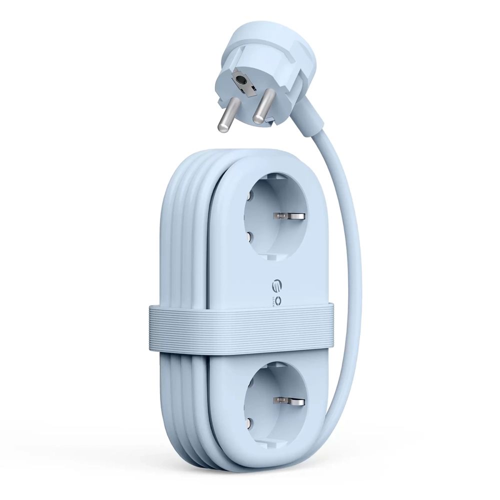 Orico AP3 65W GaN 6in1 hálózati elosztó 2x AC + 2x USB-A + 2x USB-C - Kék-0