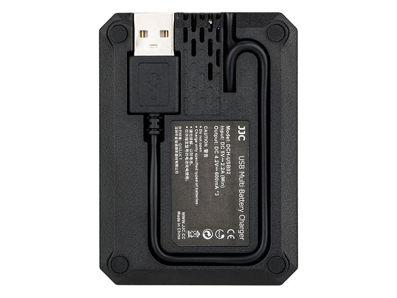 JJC DCH-DB110 USB multi akkumulátor töltő-1
