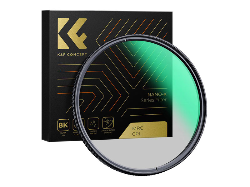 K&F Concept 55mm Nano-X CPL szűrő, (Green Coated)-0
