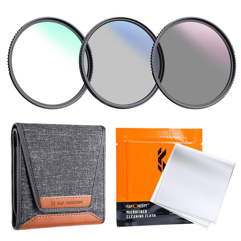 K&F Concept 55mm MCUV+CPL+ND4 szűrő kit-0