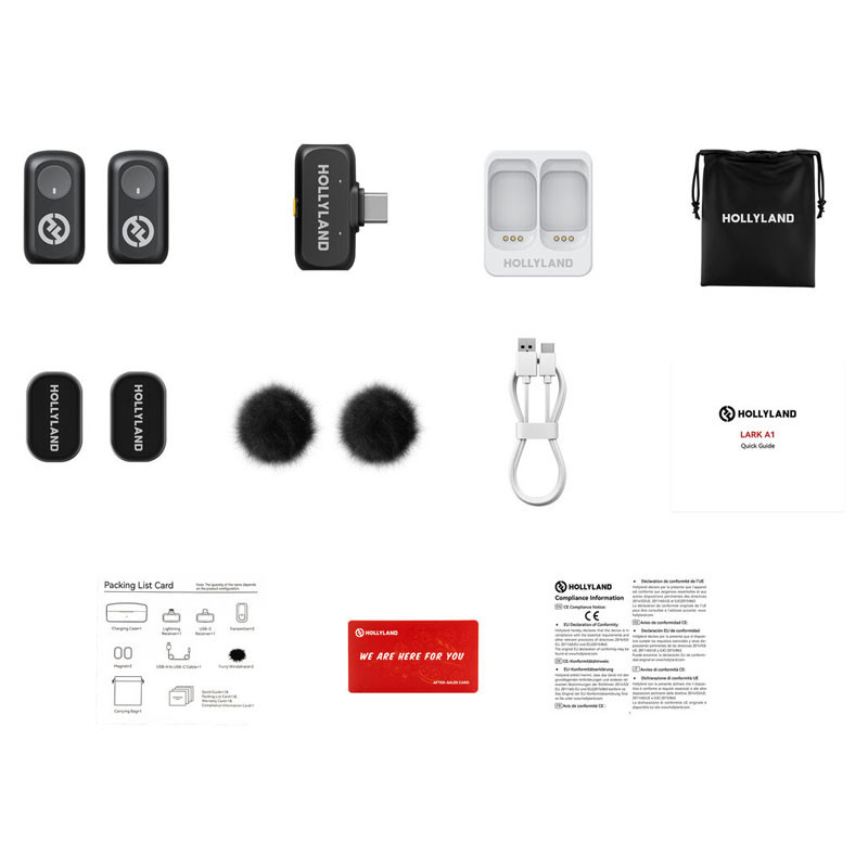 Hollyland Lark A1 Mini Duo with USB-C RX-1