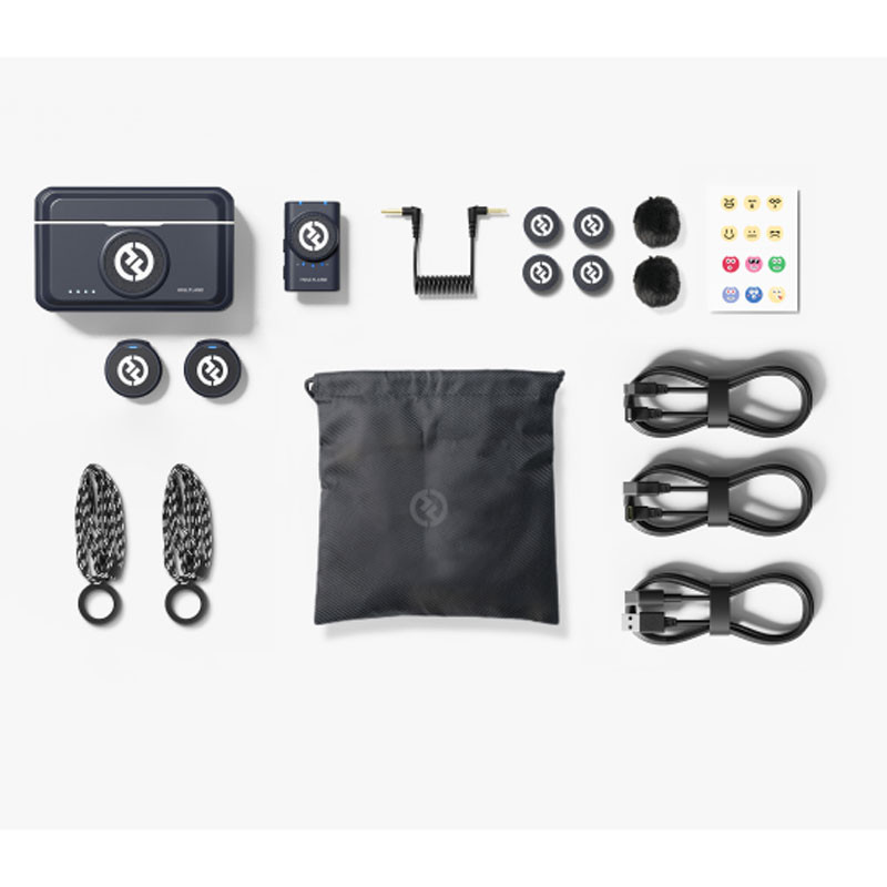 Hollyland Lark M2 Wireless Lavalier Microphone (Duo ,Shine charcoal)-2