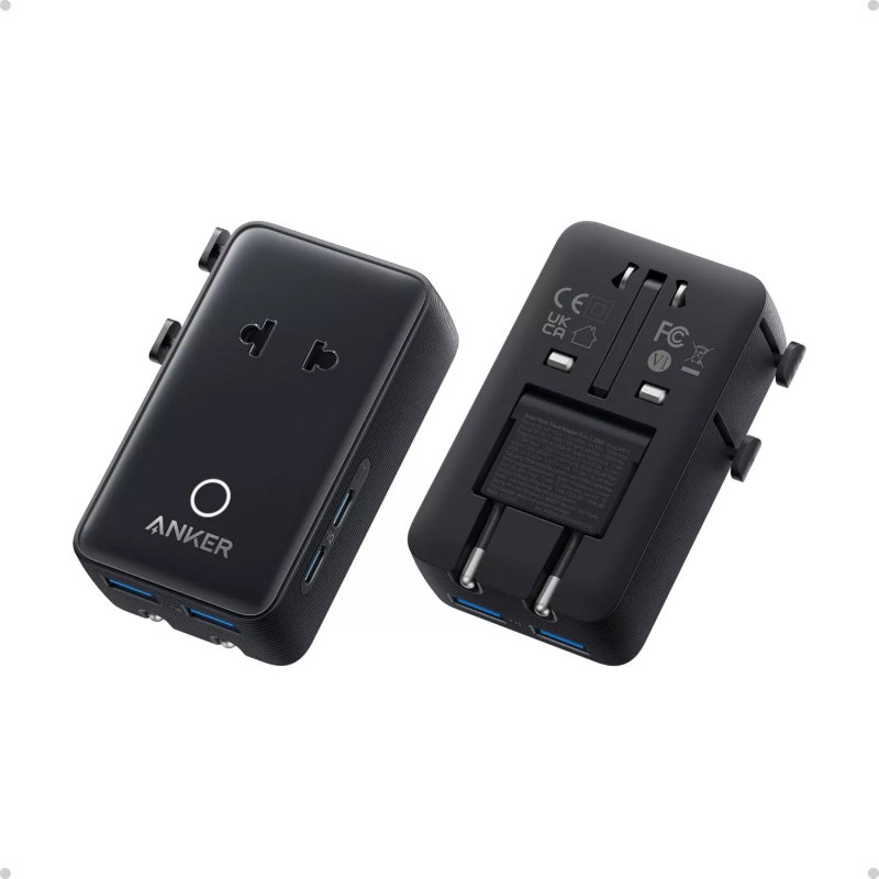 Fali töltő Anker Nano Travel, 20W, 3A, 2 x USB-A - 2 x USB-C, Fekete A9215H11-0